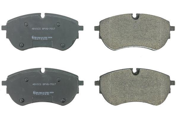 Jeu de 4 plaquettes de frein AISIN ref. BPVG-7017
